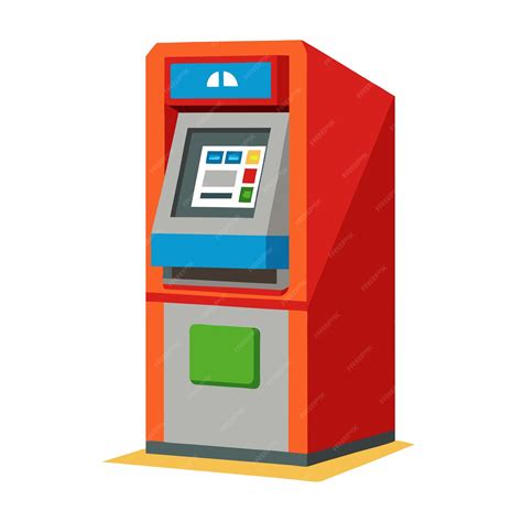 Sleek Vector Design Of A Cash Atm Machine For Banking Solutions