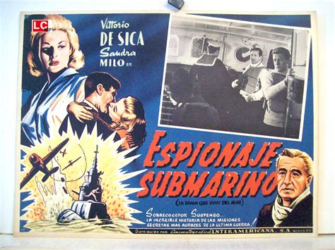 ESPIONAJE SUBMARINO MOVIE POSTER LA DONNA CHE VENNE DAL MARE