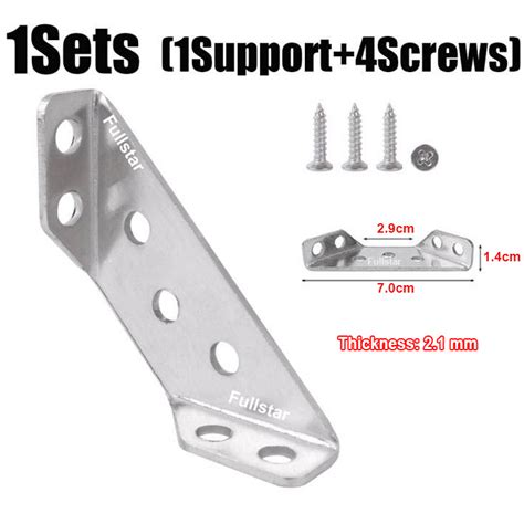 10pcs Right Angle Bracket Corner Bracket Corner Brace Stainless Steel L