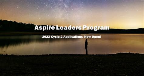 Aspire Leaders Program 2023 Cycle 2 Applications Now Open