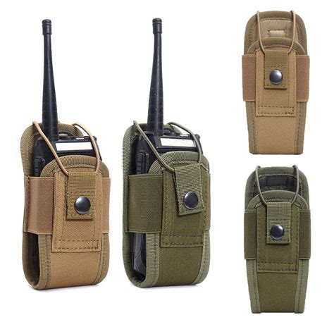 Pc Tactical Molle Radio Pouch Belt Pack Holder Pocket Portable Walkie