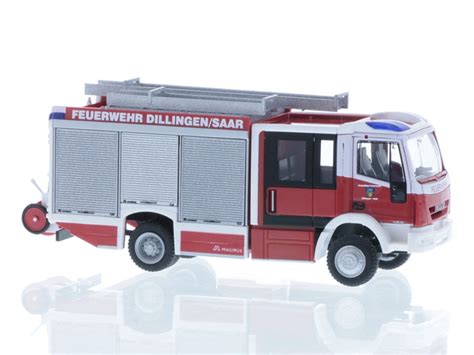 Rietze H Lkw Magirus Hlf Team Cab Feuerwehr Dillingen Saar