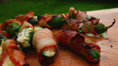 Bacon Wrapped Jalapenos Stuffed With Cream Cheese Easy Grilling