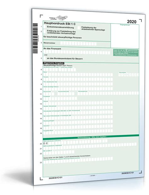 Steuerformulare 2022 Zum Ausdrucken