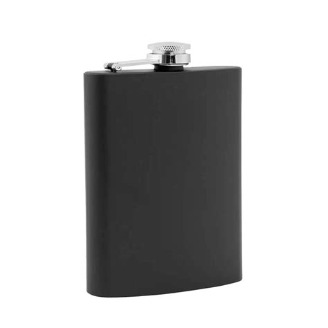 Matte Black Hip Flask