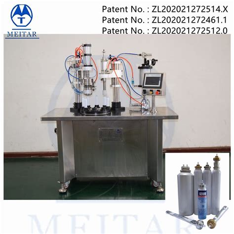 Mm Plc Controlled Bov Bag On Valve Aerosol Filling Machine