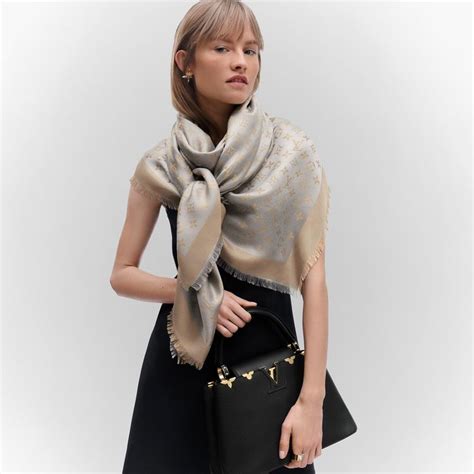 Products By Louis Vuitton Monogram Shine Shawl Louis Vuitton