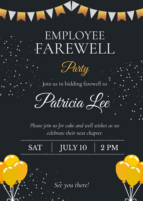 Farewell Party Invitation Exlest - Infoupdate.org