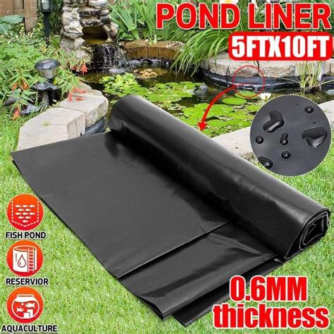 5x10ft Outdoor Pond Gardens Pools Membrane Reinforced Landscaping HDPE