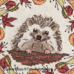 Faby Reilly Designs Woodland Hedgehog Cross Stitch Pattern