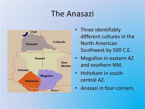 Anasazi Indians Map