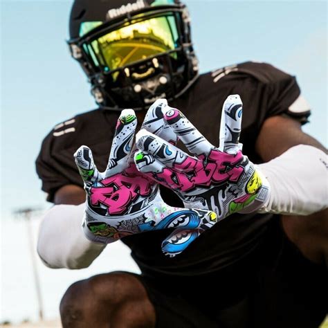 Cool, Colorful Adult Football Gloves That Pair Style & Performance