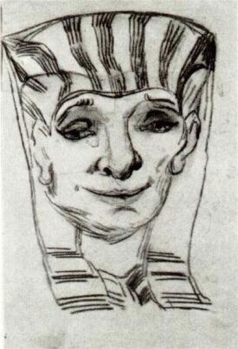 Mask of an Egyptian Mummy 1889 Saint rémy de provence France by