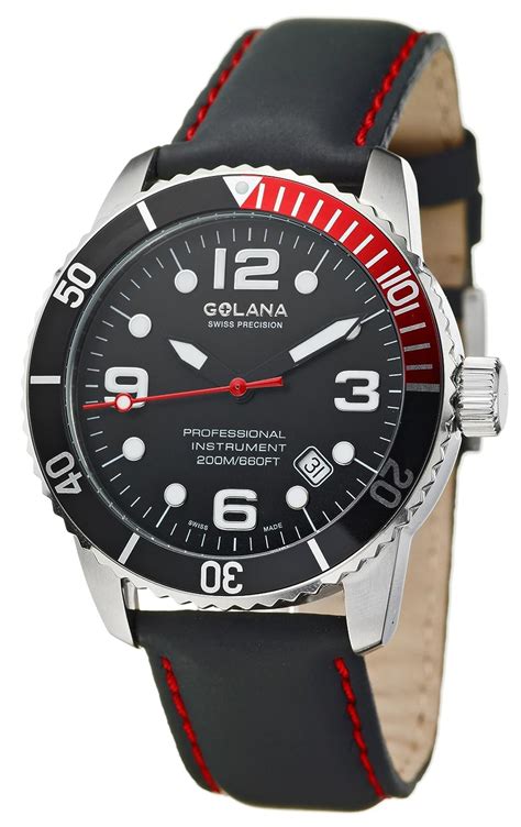 Golana Swiss Men S AQ200 3 Aqua Pro 200 Quartz Watch Amazon In