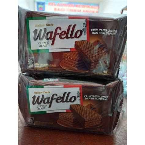 Jual Wafello Wafer Cokelat Gram Pak Isi Pcs Shopee Indonesia