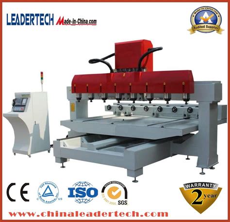 8 Heads 4 Axis Rotary CNC Router China Woodworking Machinery And