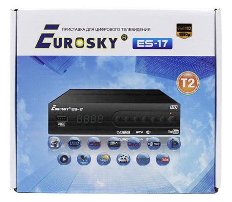 Универсальный ТВ-ресивер Eurosky ES-17 с металлическим корпусом для ...