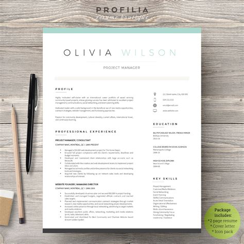 Word Resume & Cover Letter Template | Resume Templates ~ Creative Market