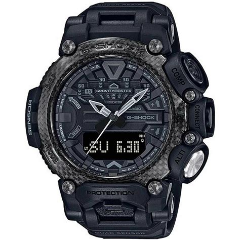 Casio G Shock Gravity Master Black Rubber Strap Gr B Ber