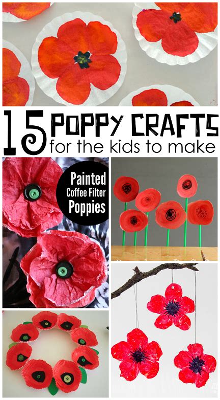 Poppy Craft For Kids, Crafts For Kids To Make, Art For Kids, Craft Activities, Preschool Crafts ...