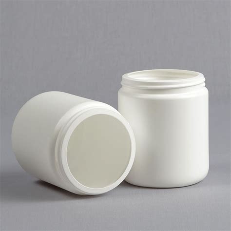 White Wide Mouth Plastic Jar Capacity 150 500 Ml Rs 6 Piece ID