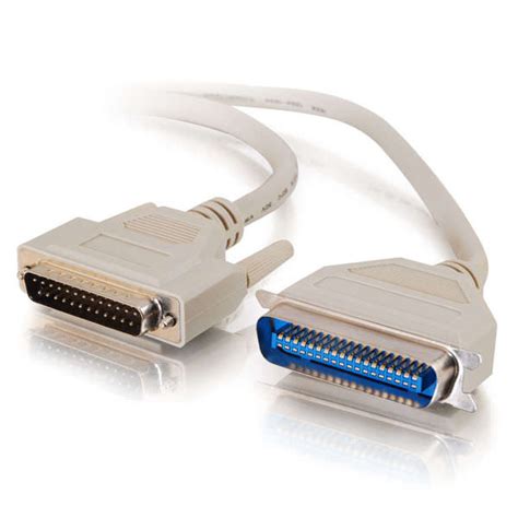 12ft Ieee 1284 Db25 Male To Centronics 36 Male Parallel Printer Cable Bci Imaging Supplies