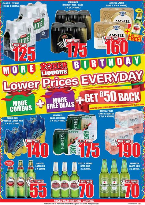 Boxer Liquor Free State North West Low Prices Everyday 10 July