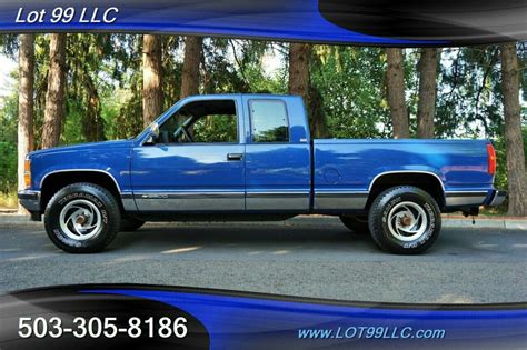 1993 Chevrolet K2500 Silverado Sierra 4x4 Extra Cab Short Bed 1 Owner Automatic For Sale