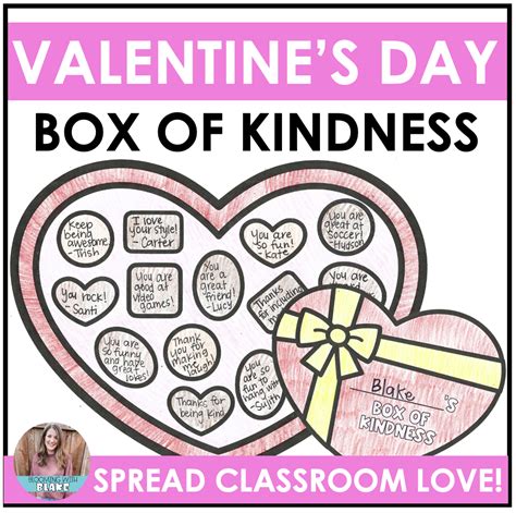 Valentine S Day Kindness Activity Box Of Chocolate Compliments Made By Teachers