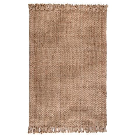 Madalene Hand Loomed Jute Sisal Brown Rug Joss Main