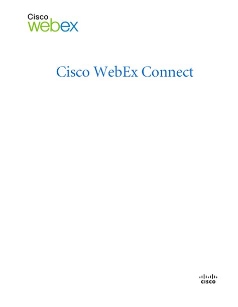 Cisco Webex Connect Administrator Guide Manualzz