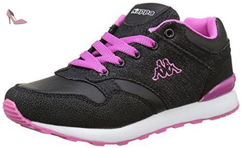 Kappa Claw Baskets Basses Fille Noir 939 Black Pink 34 EU