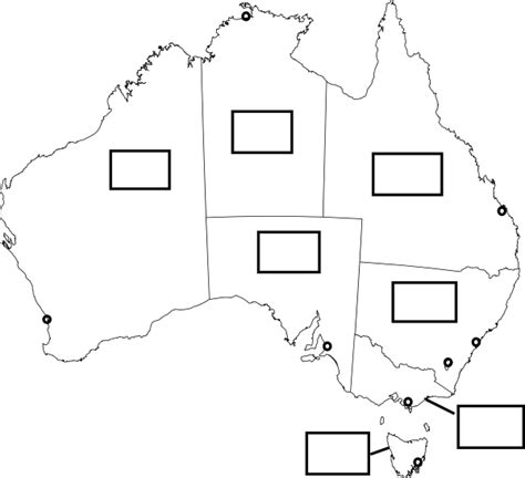 Australia Map With States And Capital Cities Clip Art at Clker.com - vector clip art online ...