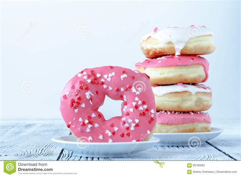 Stack Of Donuts Stock Image Image Of Chocolate Pastel 93190063