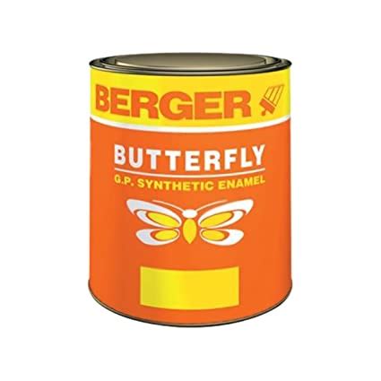 Berger Butterfly Gp Synthetic Enamel Paint Ml Black Amazon In