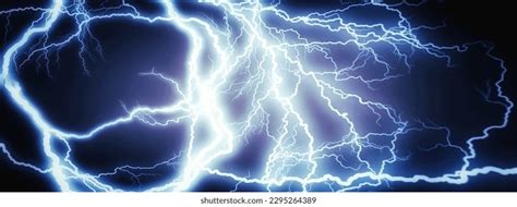 Abstract Blue Lightning Background Science Concept Stock Illustration ...