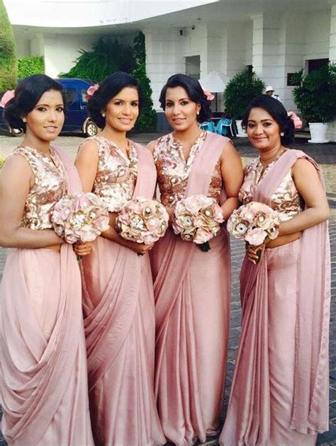 Modern Indian Bridesmaids Sarees Bridesmaid Saree Indian Bridesmaids