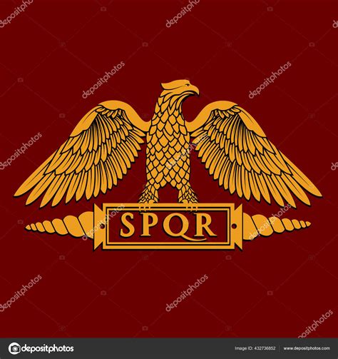 Golden Symbol Roman Eagle Vector Illustration Stock Vector by ©matc ...