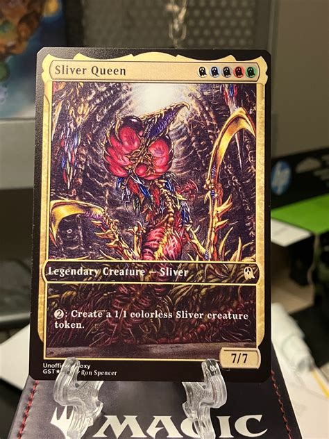 Sliver Queen Metal Proxy For Commander Etsy