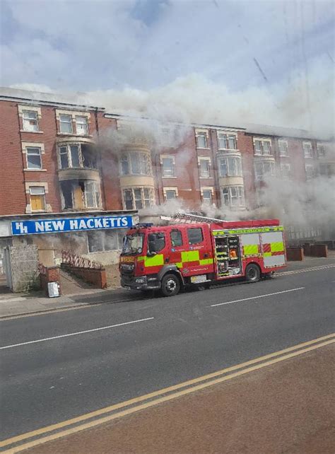 Blackpool New Hacketts Hotel Fire Latest As Roads Remain Shut And