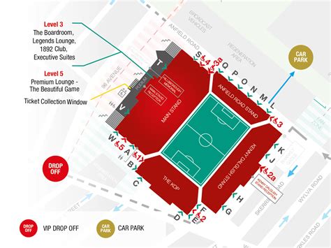 Liverpool Mappa Dello Stadio Anfield Info Settori E Accessi