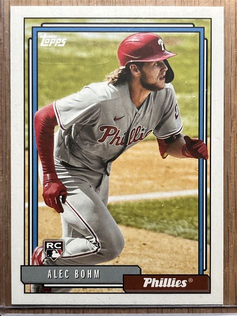 Alec Bohm 2021 Topps Update 1992 Redux Rookie Phillies T92 36 Ebay