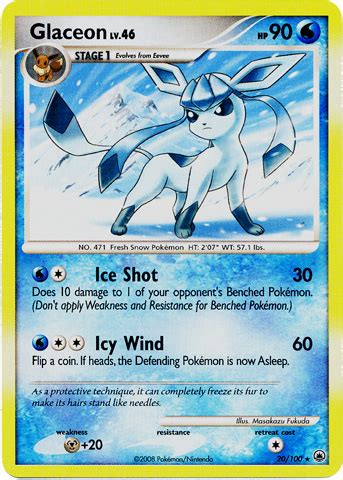 Glaceon Majestic Dawn 20 Bulbapedia the community driven Pokémon