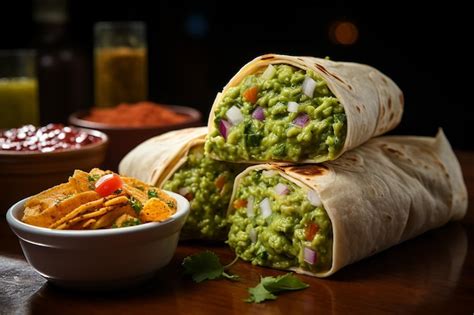 Premium AI Image | Delicious Burrito Stuffed with Fresh Vegetables