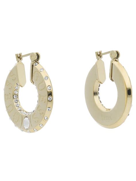 Guess Boucles D Oreilles Just Guess Jube Jw Plaqu Or Jaune