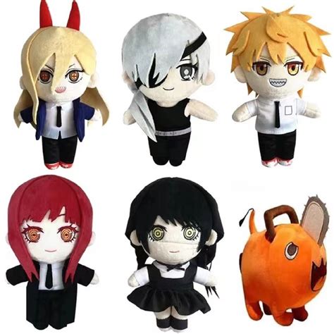 Chainsaw Man Makima Quanxi Denji Power Mitaka Asa Pochita Plush Doll Anime Cartoon Soft Stuffed