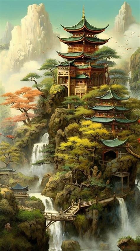 Fantasy Art Landscapes Fantasy Landscape Landscape Art Chinese Art