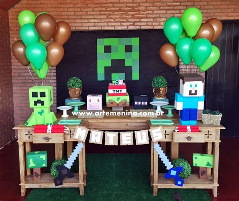 72 Ideas De Decoracion Para Fiesta De Cumpleanos De Minecraft Temas Images