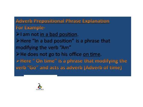 29 Adverb Prepositional Phrase Examples Detailed Explanations Lambda