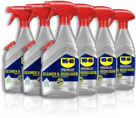 Wd 40® Specialist® Industrial Strength Cleaner And Degreaser 24 Oz Non Aerosol Trigger 6 Pack